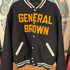 General Brown New York Men’s Wool Varsity Jacket
